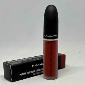 MAC Cosmetics Powder Kiss Liquid Lipcolour #991 Devoted To Chili NIB